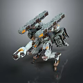 Modern Robot Mech Warrior Mech Soldier Machine Battlearm Mechanical Battlearm 3d model