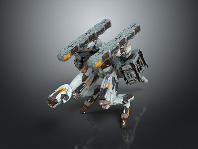 Modern Robot Mech Warrior Mech Soldier Machine Battlearm Mechanical Battlearm 3d model