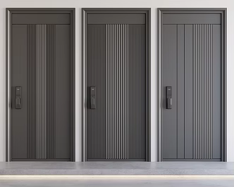 Modern security door 3d model