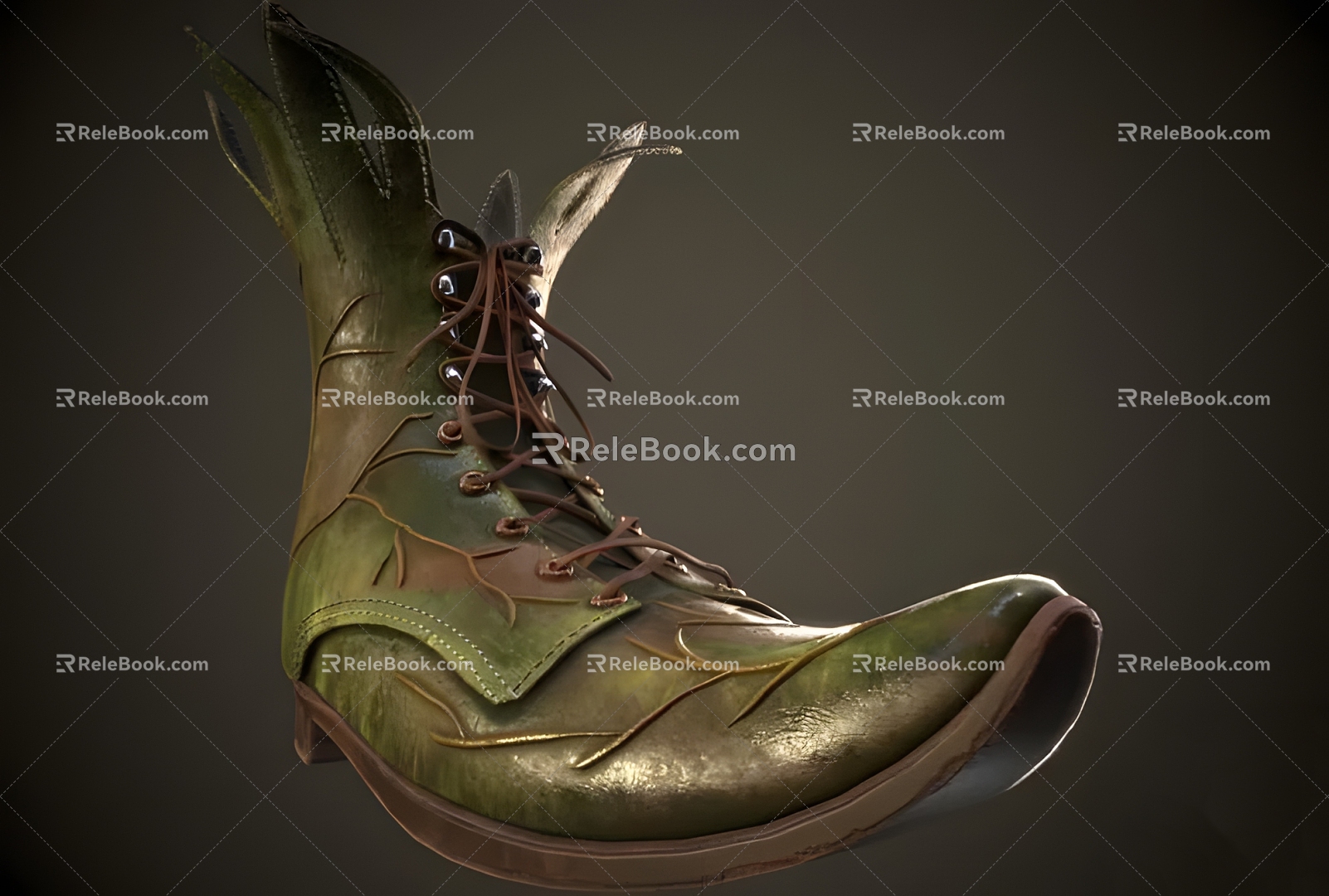 Modern Tree Shoes Modern Sci-Fi Shoes Tree Shoes Boots Boots 3d model