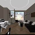 Elegant Cream Tone Beauty And Hair Salon Reception Interior Design With Warm Wood Flooring Decor