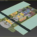 Chinese Temple Exquisite Taoist Temple 3d model