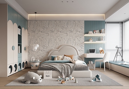 Modern Children's Room 3d model