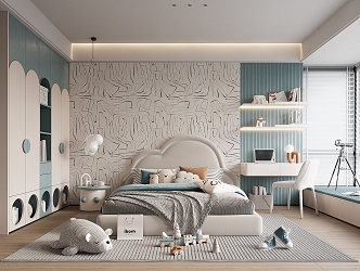 Modern Children's Room 3d model