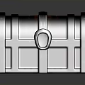 Modern Metal Storage Chest With Shiny Surface And Secure Lock For Home Use