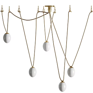 Modern chandelier 3d model