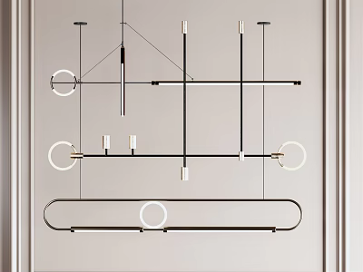 Modern chandelier 3d model