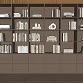 Bookcase Books and Magazines Books and Periodicals Ornaments Floor-Standing Bookcase Locker 3d model