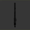 Modern Black Tactical Rifle With Scope And Rail System For Tactical Operations 3d model