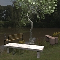 Park Bench 3d model