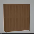 Simple Design Wooden Wardrobe With Four Doors And Light Wood Finish