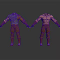 Man 3D Models With Different Outfits Brown Pants Black Wrist Guards And Boots