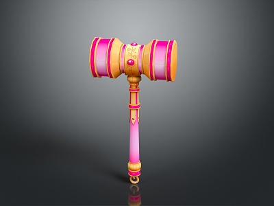 Hammer Warhammer Cartoon Hammer Magic Hammer Thor's Hammer Ancient Weapons Cold Weapons Medieval Items 3d model