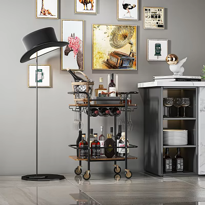 Modern dining car 3d model Modern dining car 3d model