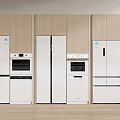 Refrigerator Oven Direct Drinking Machine Integrated Embedded Refrigerator Dishwasher 3d model