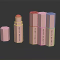 Fenty Beauty Pink Cosmetics Collection With Stylish Cream And Lipstick Cases