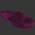 Plastic Slippers Flat Floor Slippers Leather Slippers Casual Slippers Slippers Sandals Beach Shoes Bubble Shoes 3d model