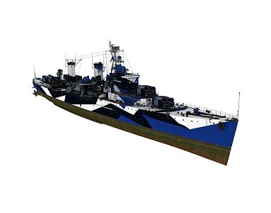 modern cruiser 3d model