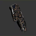 Dark Colored Wrist Support with Gold Patterns and Breathable Design for Daily Use Comfortable Fit