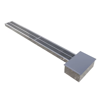 Restaurant Kitchen Stainless Steel Long Grate Floor Drainage Channel System 3d model