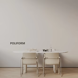 Modern table combination 3d model