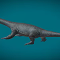 Phantom Dragon Fin Dragon Plesiosaurus Dinosaurs in the Sea Ancient Marine Reptiles Cretaceous Low Face Number Low Model Simple Model Game Movie and TV Level Super Realistic 3d model