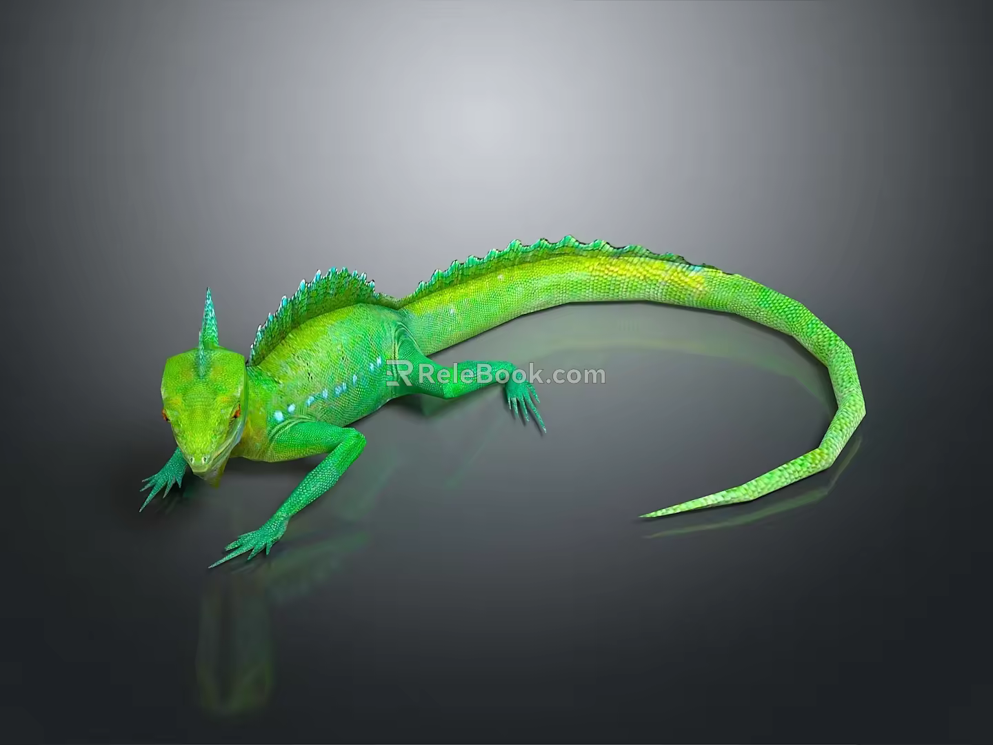 Lizard Anime Lizard Chameleon Cartoon Lizard Reptile Cold Blooded Animal Reptile Class 3d model