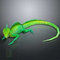 Lizard Anime Lizard Chameleon Cartoon Lizard Reptile Cold Blooded Animal Reptile Class 3d model