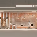Chillchan Fashion Storefront Window With Elegant Mannequins And Peach Colored Clothing Displays