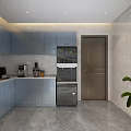 Modern Public Restroom Interior Design With Two Wooden Doors Vanity Mirrors Light Tiles And Plant