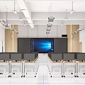 Training Classroom Design 3d model