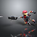 Mech Warrior Mech Soldier Machine Battlearm Mechanical Battlearm Machine Fighter Robot 3d model