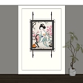 New Chinese Decorative Painting 3d model