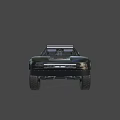 Toy Off Road Truck With Black Red Design Large Tires And Roof Lights