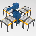 Industrial assembly line automatic assembly line belt line automatic transmission line 1561 3d model