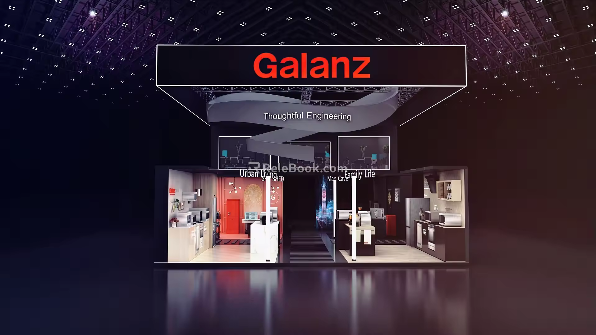 Galanz Exhibition Display Booth Model 3d model