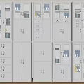 White Metal File Cabinets With Glass Doors And Drawers In Various Styles