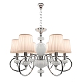 French Style Chandelier Light Luxury Crystal Cream Style Vintage Living Room Dining Room Lamp American Style Rear Creative Master Bedroom Lamp 3d model