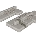 HAY Mags Modern Module Multiplayer Sofa Module Sofa Tofu Block Sofa Combination Sofa Corner Sofa 3d model