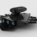 LEGO toy building blocks spaceship fighter 3d model