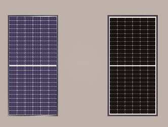 solar photovoltaic panel 3d model