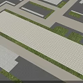 Commercial Street Featuring Modern Buildings Green Spaces Pedestrian Walkways And Central Plaza