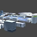 Industrial Factory Complex Featuring Multiple Warehouse Buildings And Modern Industrial Structures 3d model