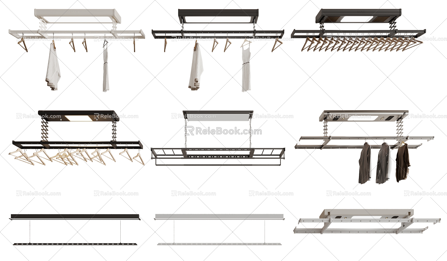 Drying rack Electric drying rack 3d model