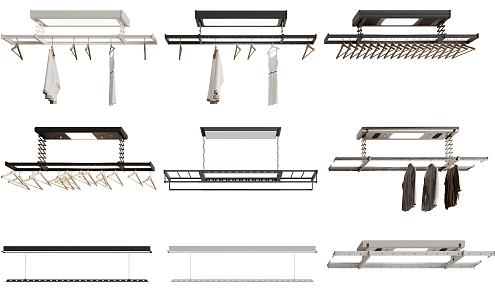 Drying rack Electric drying rack 3d model