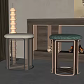 New Chinese Stool Combination 3d model
