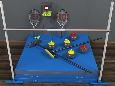 Modern Sports Equipment 3d model