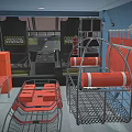 US Coast Guard Sikorsky MH-60T Jayhawk Rescue Helicopter with Cabin Interior Details