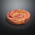 Freshly Baked Cinnamon Roll with Swirled Layers and Golden Brown Crust