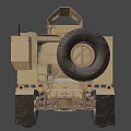 Armored weapon vehicle 3d model